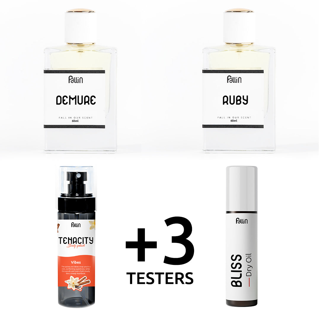 Sugar Rush (Demure 60ml + Ruby 60ml + Tenacity BS 125ml + Bliss DryOil ...